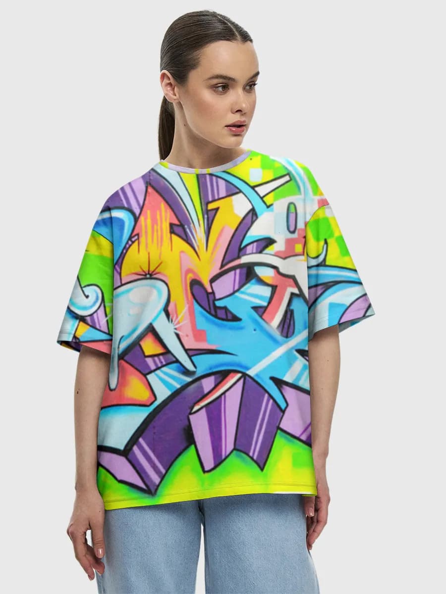 Women's oversized cotton T-shirt