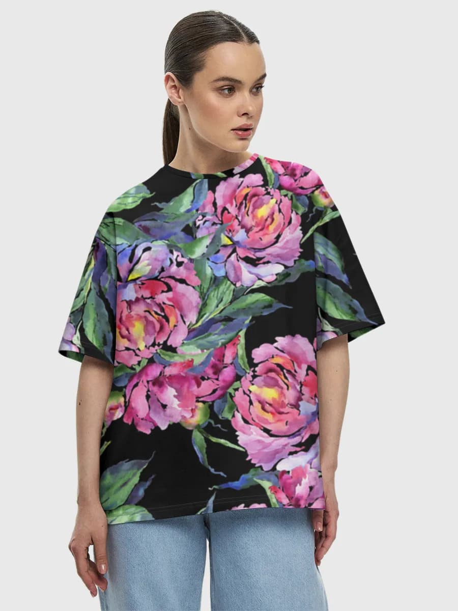 Women's oversized cotton T-shirt