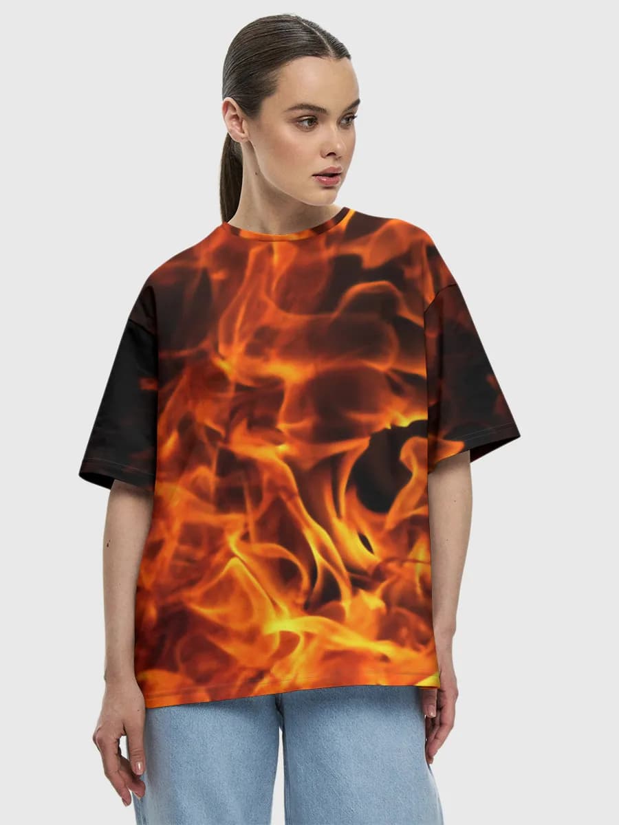 Women's oversized cotton T-shirt