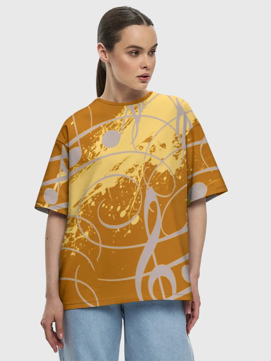 Women's oversized cotton T-shirt