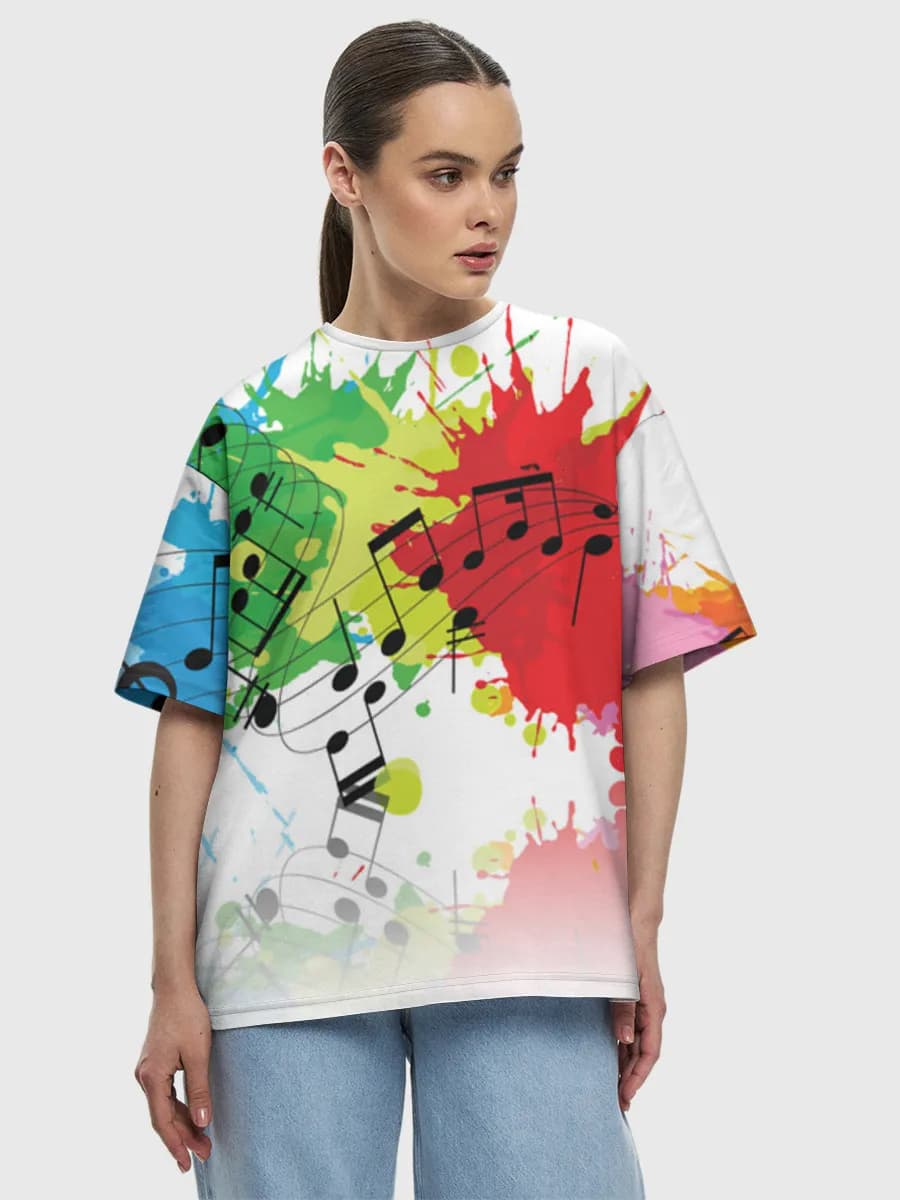 Women's oversized cotton T-shirt