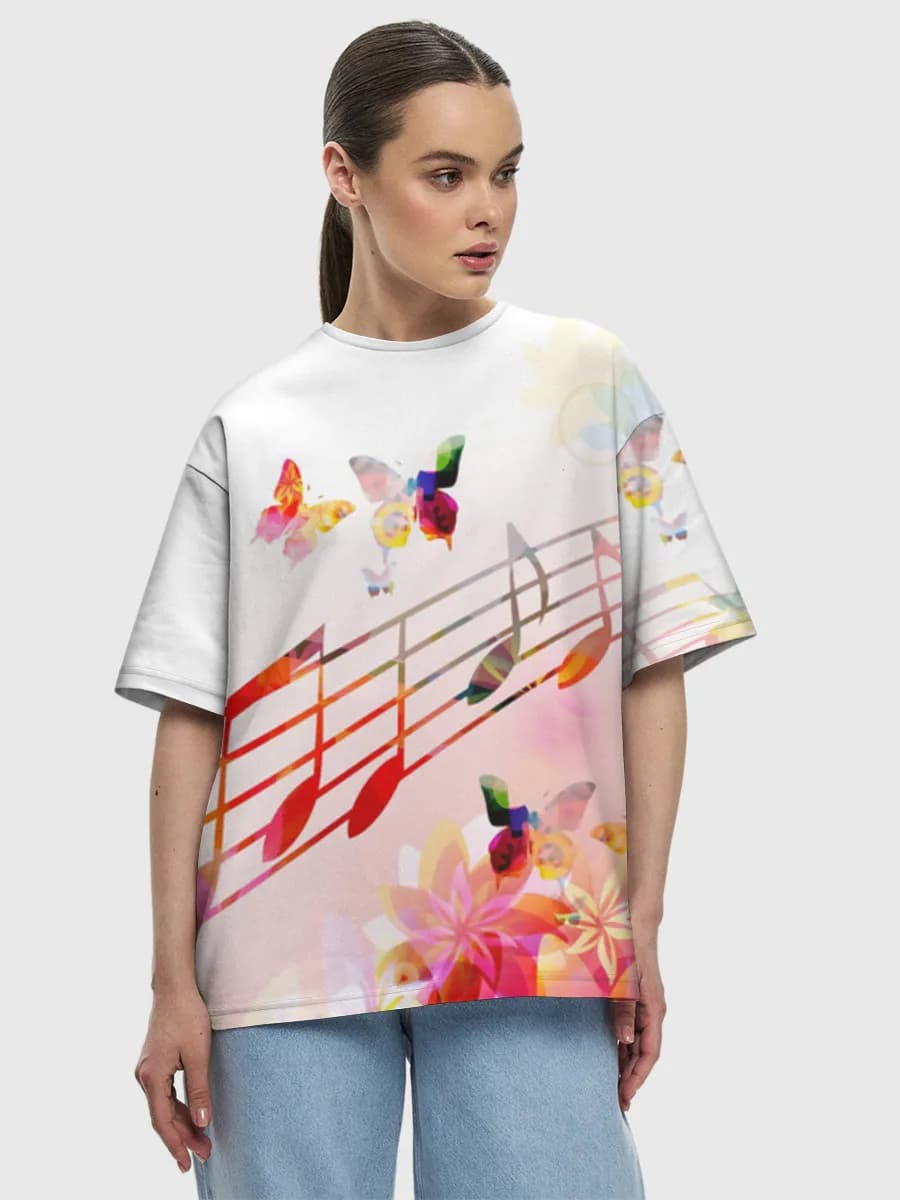 Women's oversized cotton T-shirt