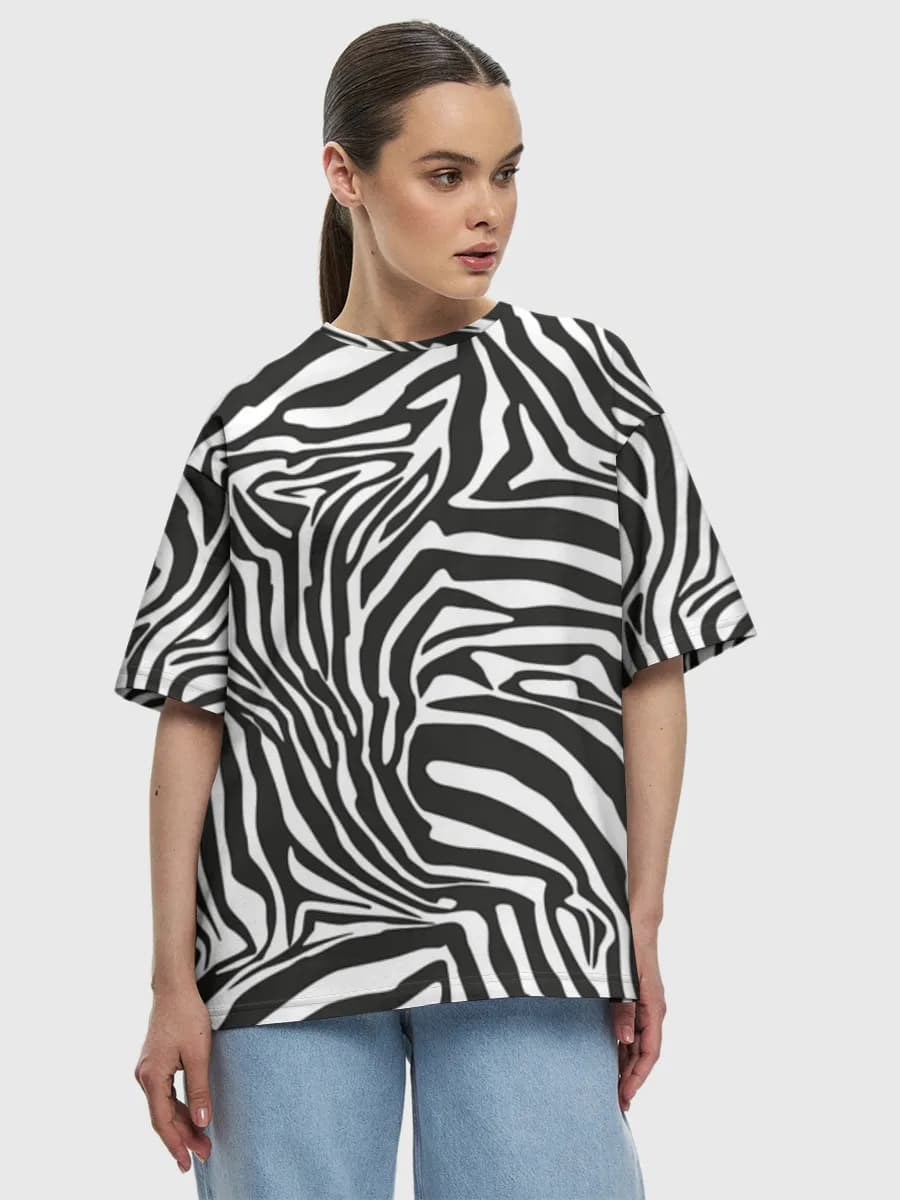 Women's oversized cotton T-shirt