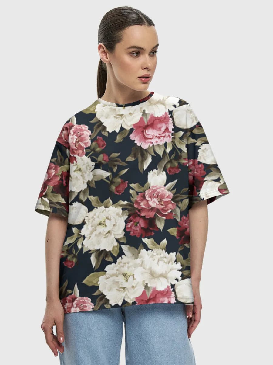 Women's oversized cotton T-shirt
