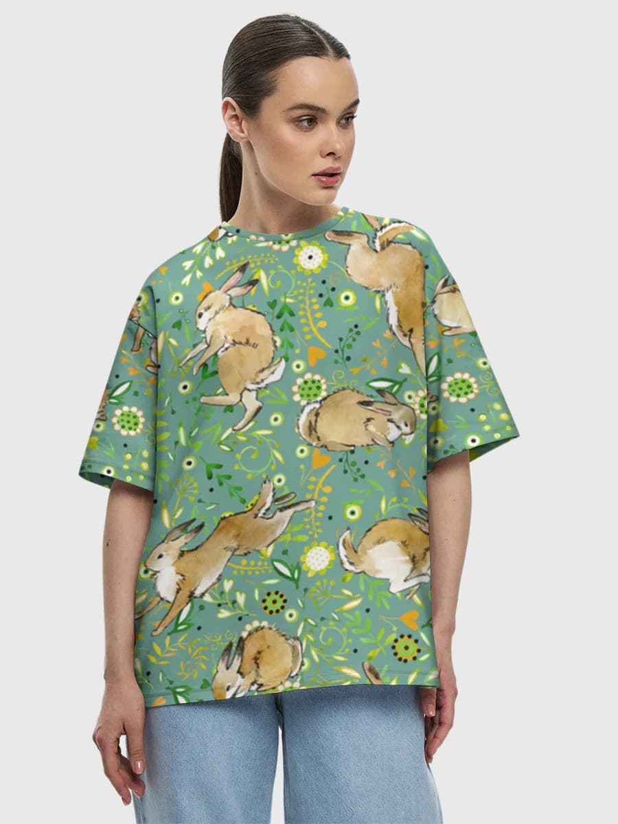 Women's oversized cotton T-shirt