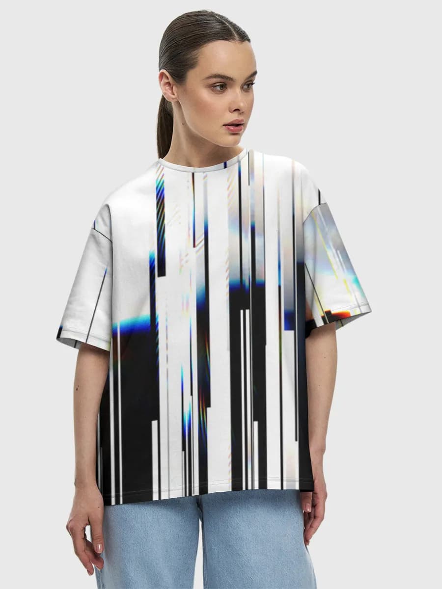 Women's oversized cotton T-shirt