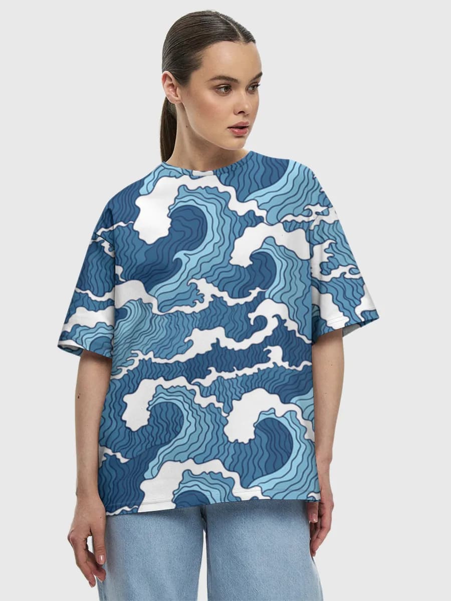 Women's oversized cotton T-shirt