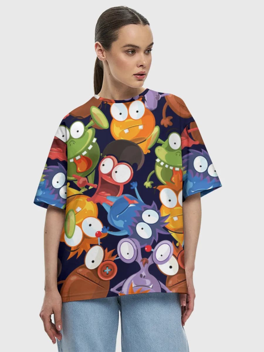 Women's oversized cotton T-shirt