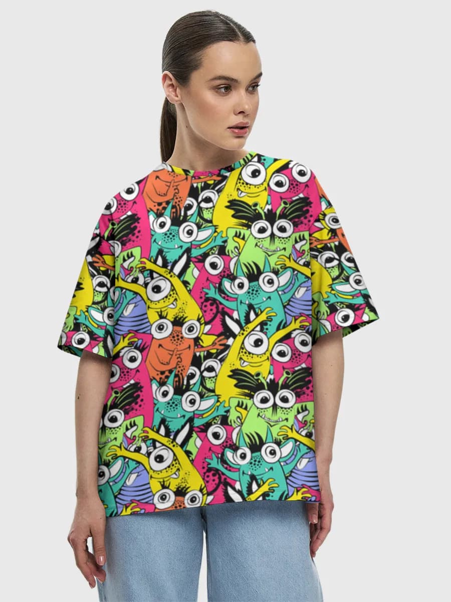 Neon Cartoon Monsters