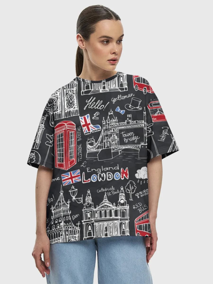 Women's oversized cotton T-shirt