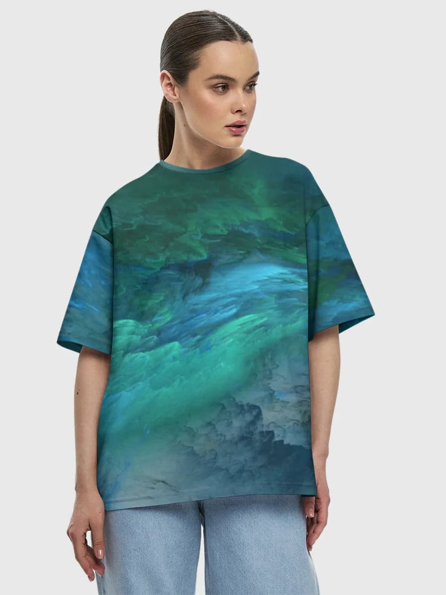 Women's oversized cotton T-shirt