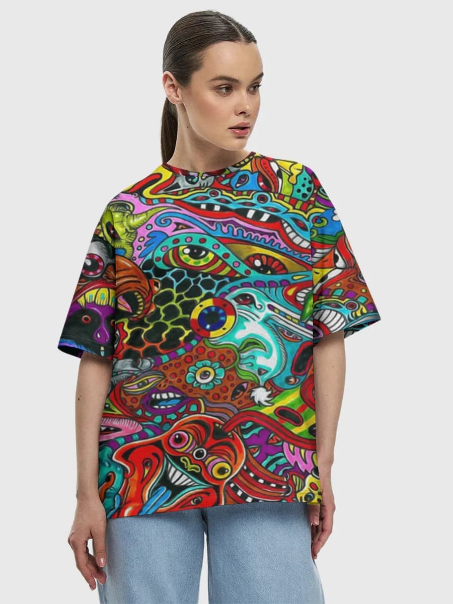 Women's oversized cotton T-shirt