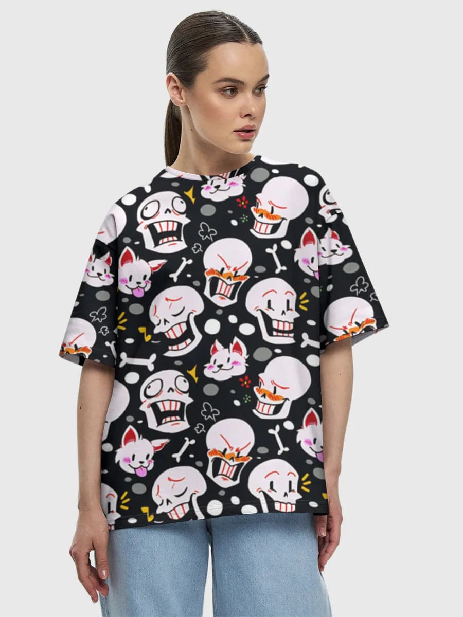 Women's oversized cotton T-shirt