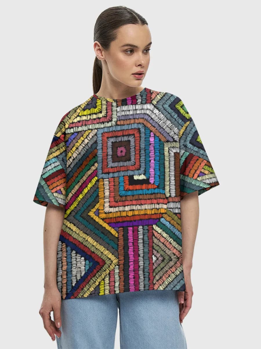 Women's oversized cotton T-shirt