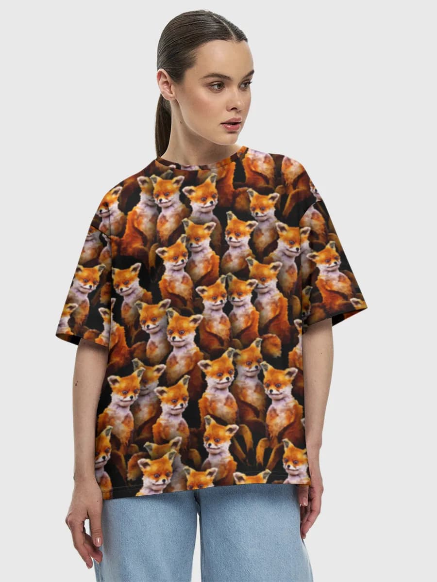 Women's oversized cotton T-shirt