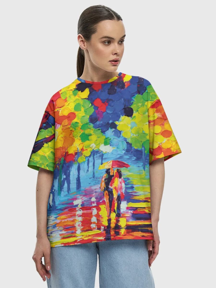 Women's oversized cotton T-shirt