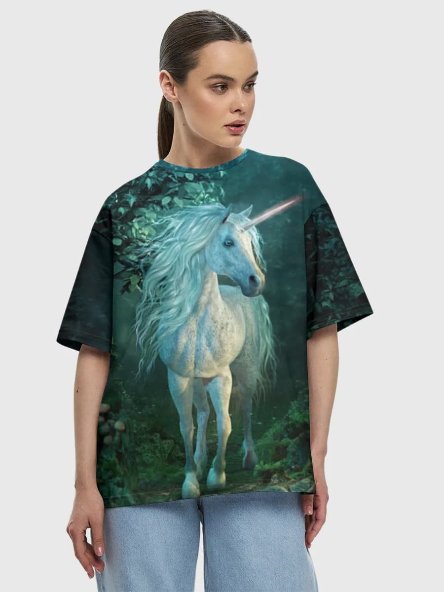 Unicorn In Enchanted Forest