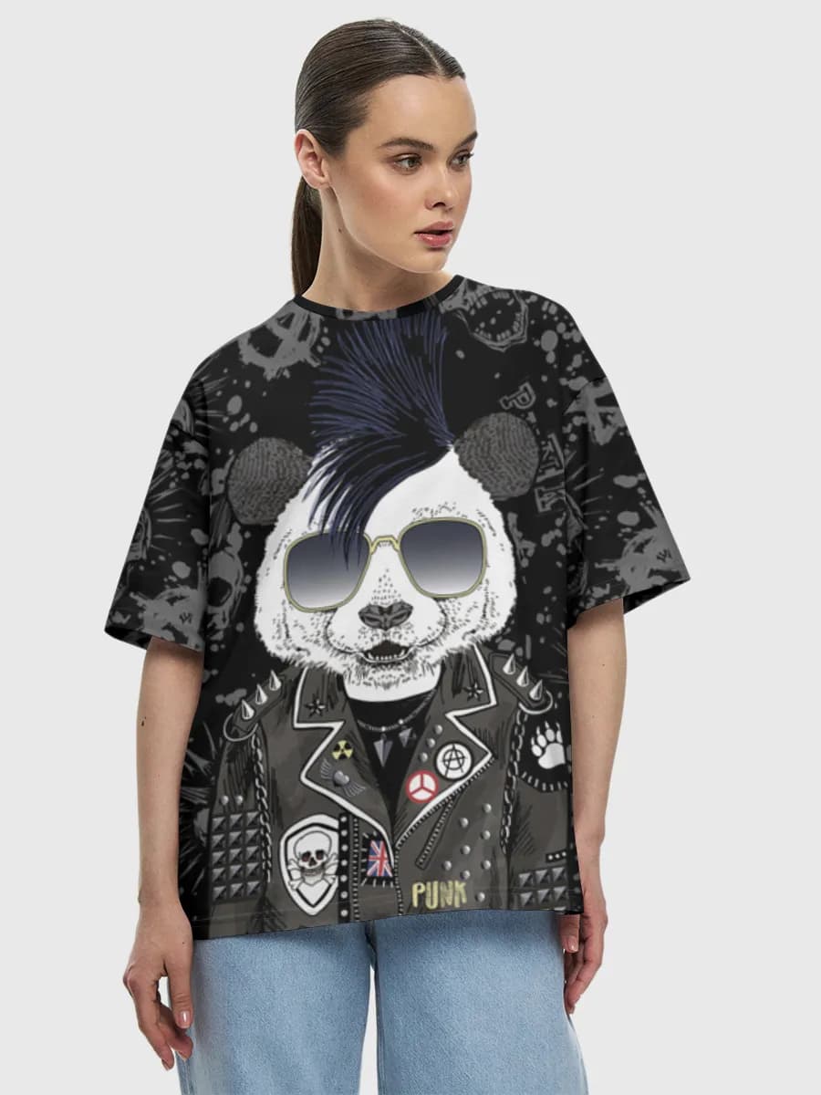 Women's oversized cotton T-shirt
