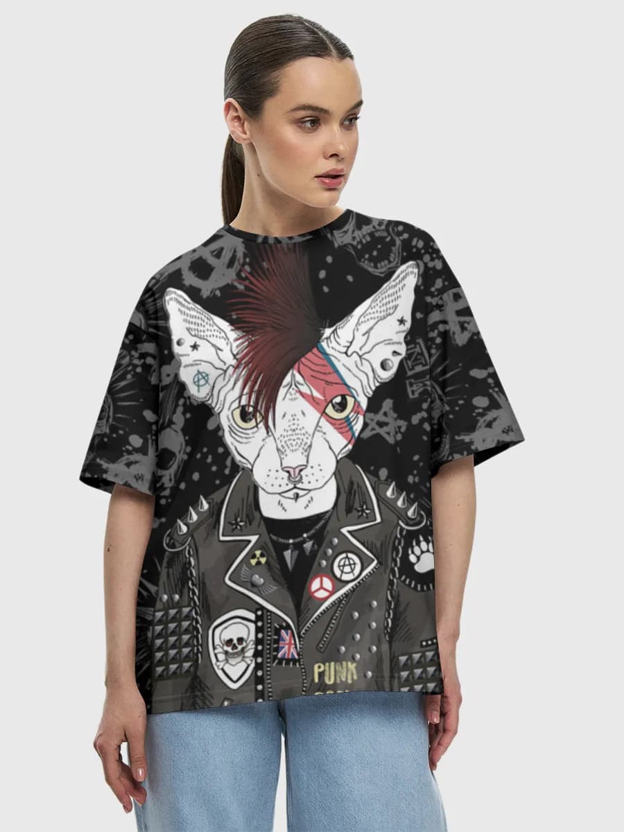 Women's oversized cotton T-shirt