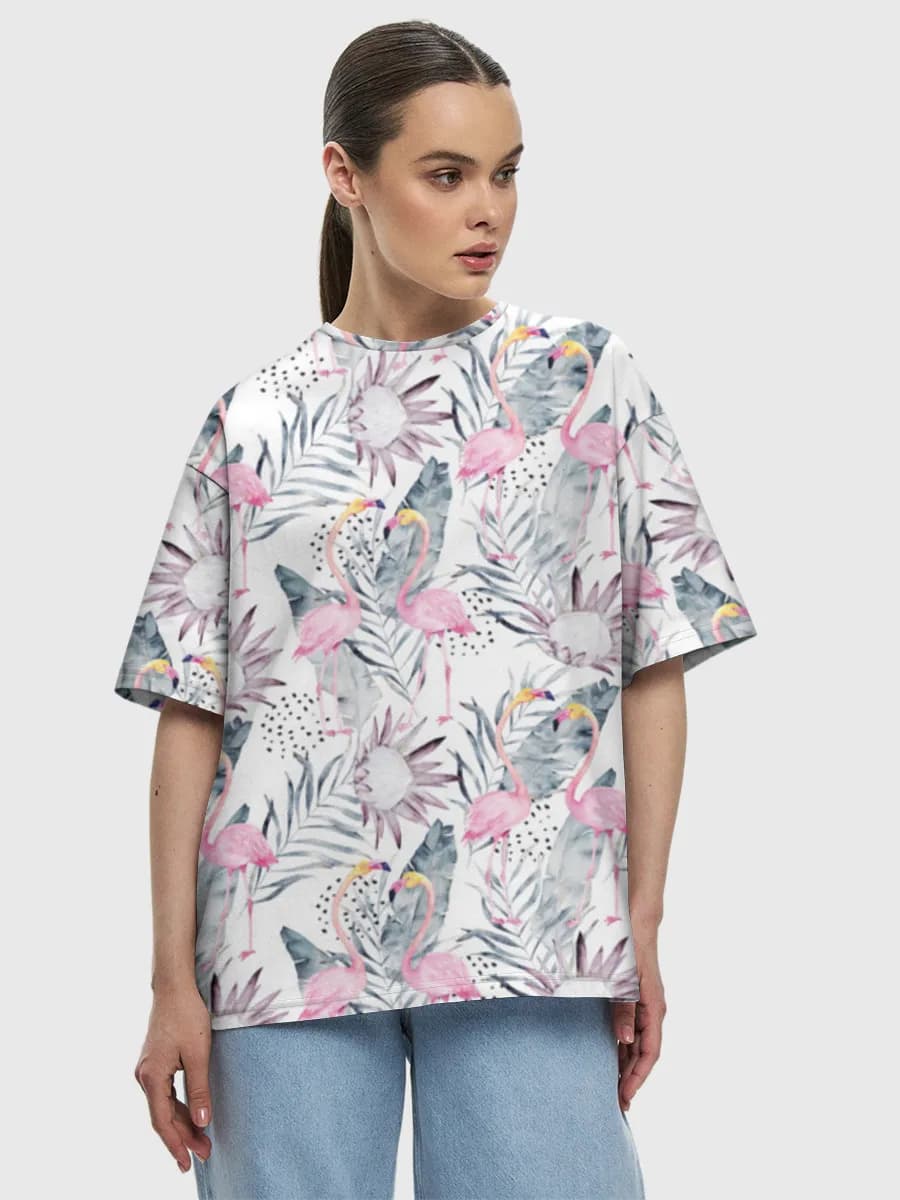Women's oversized cotton T-shirt