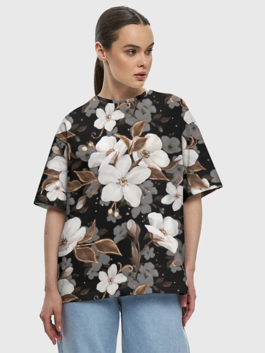 Women's oversized cotton T-shirt