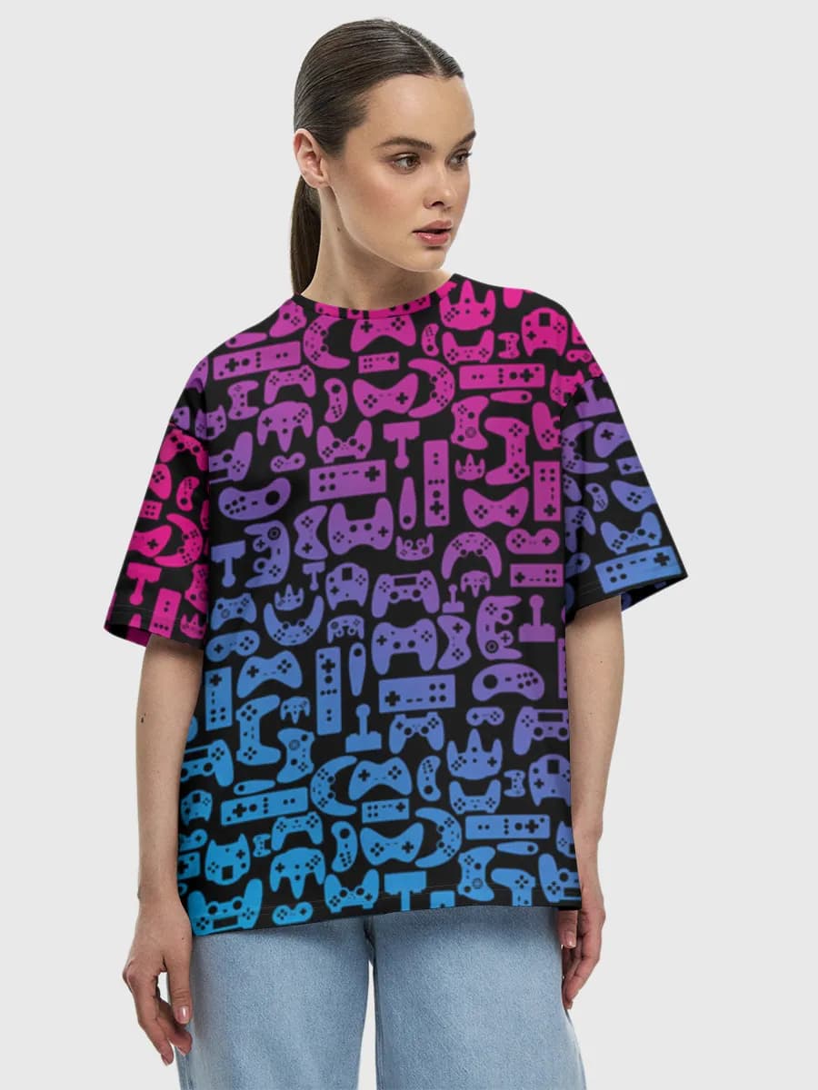 Women's oversized cotton T-shirt