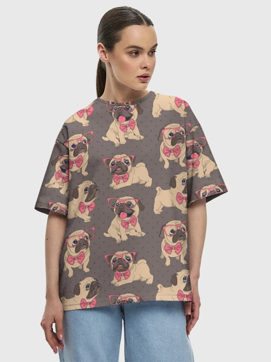 Women's oversized cotton T-shirt