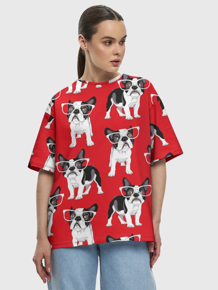 Women's oversized cotton T-shirt