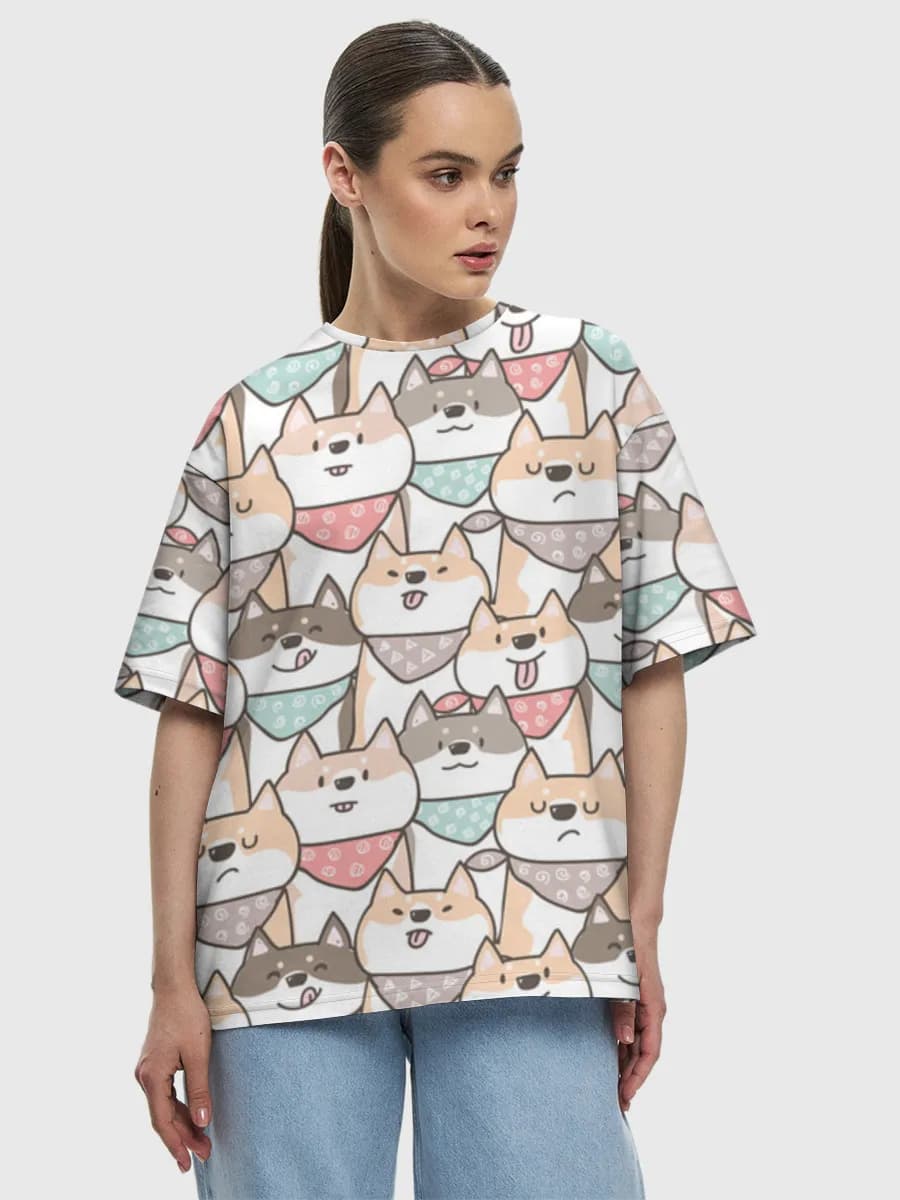 Women's oversized cotton T-shirt