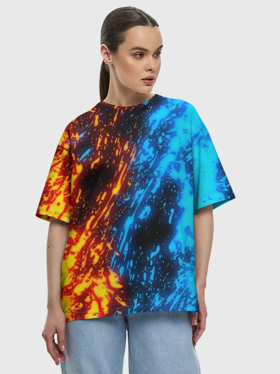 Women's oversized cotton T-shirt
