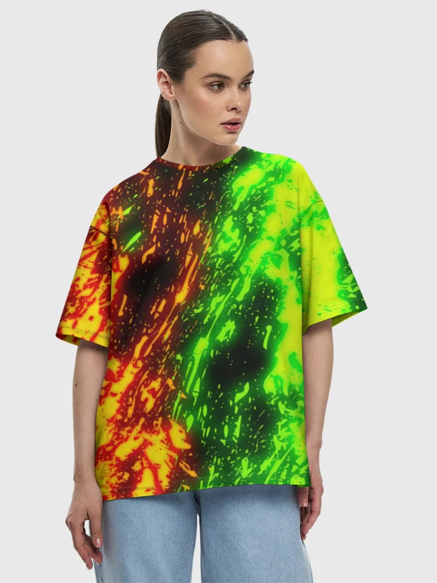 Women's oversized cotton T-shirt
