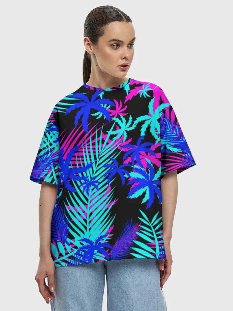 Women's oversized cotton T-shirt