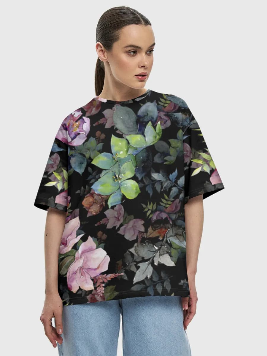 Women's oversized cotton T-shirt