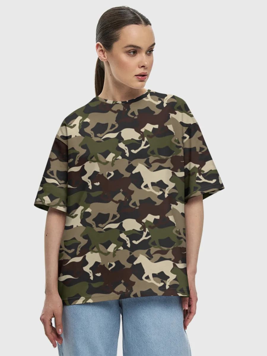 Women's oversized cotton T-shirt