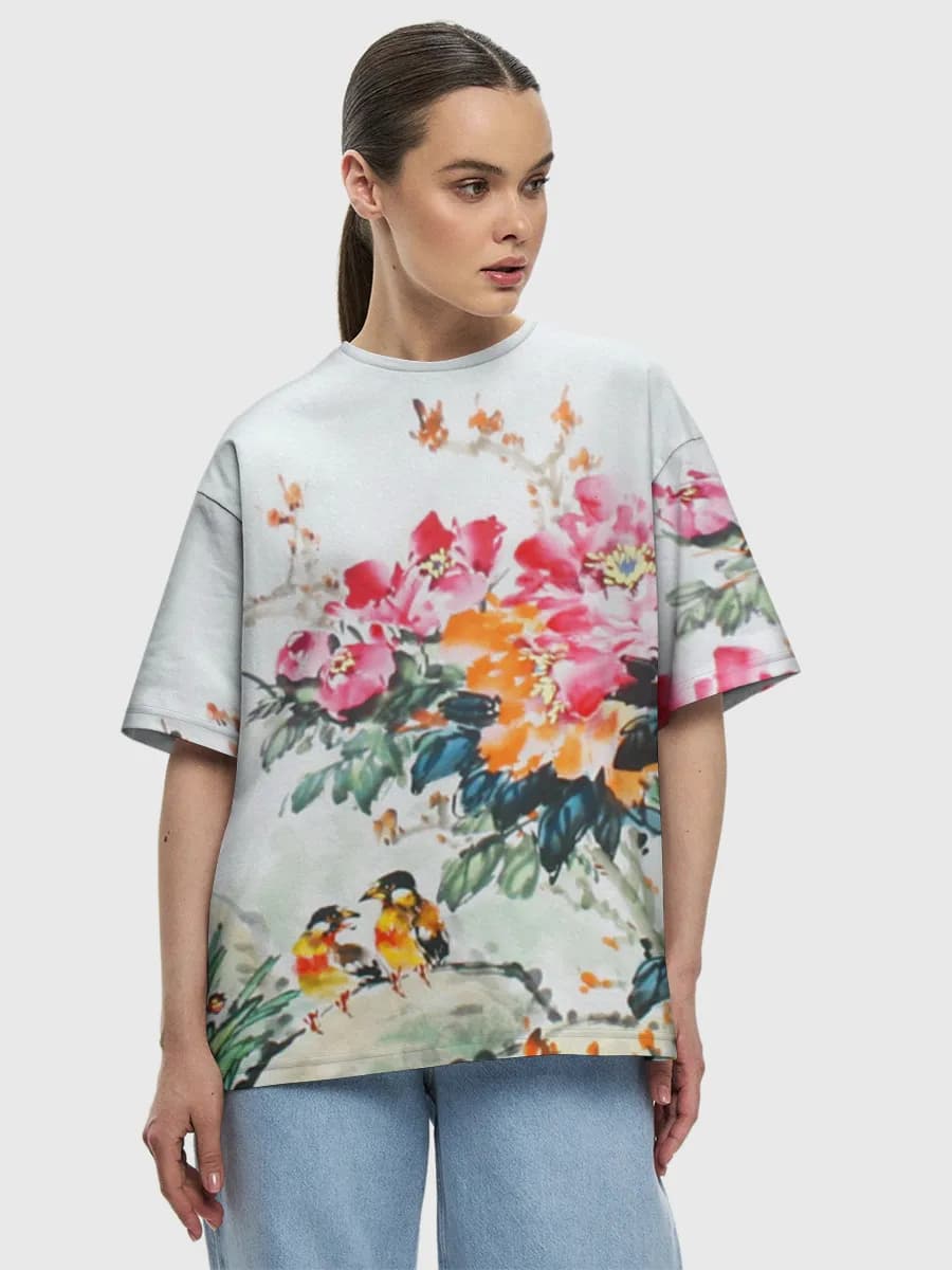 Women's oversized cotton T-shirt