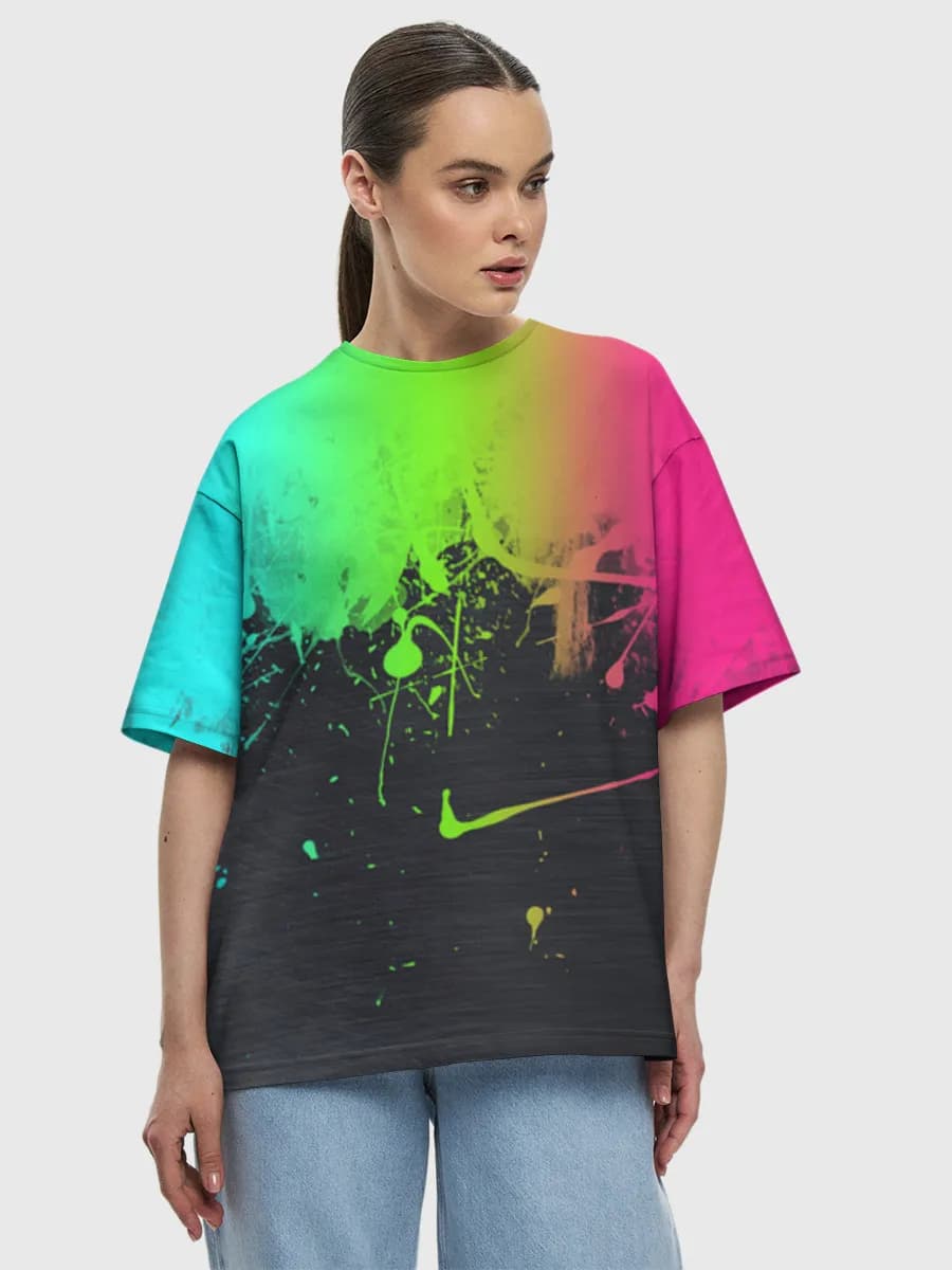 Women's oversized cotton T-shirt