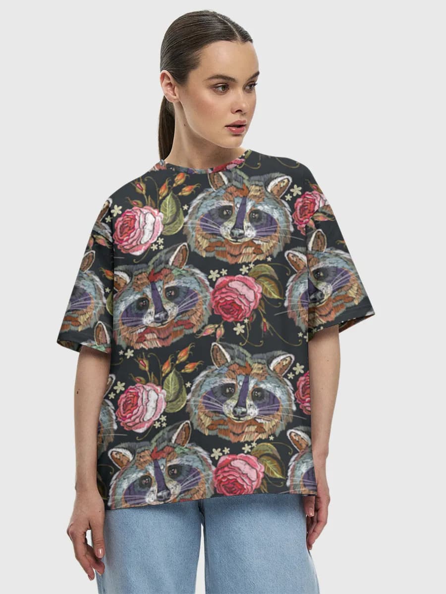 Women's oversized cotton T-shirt