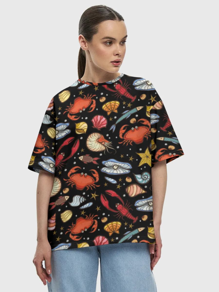 Women's oversized cotton T-shirt