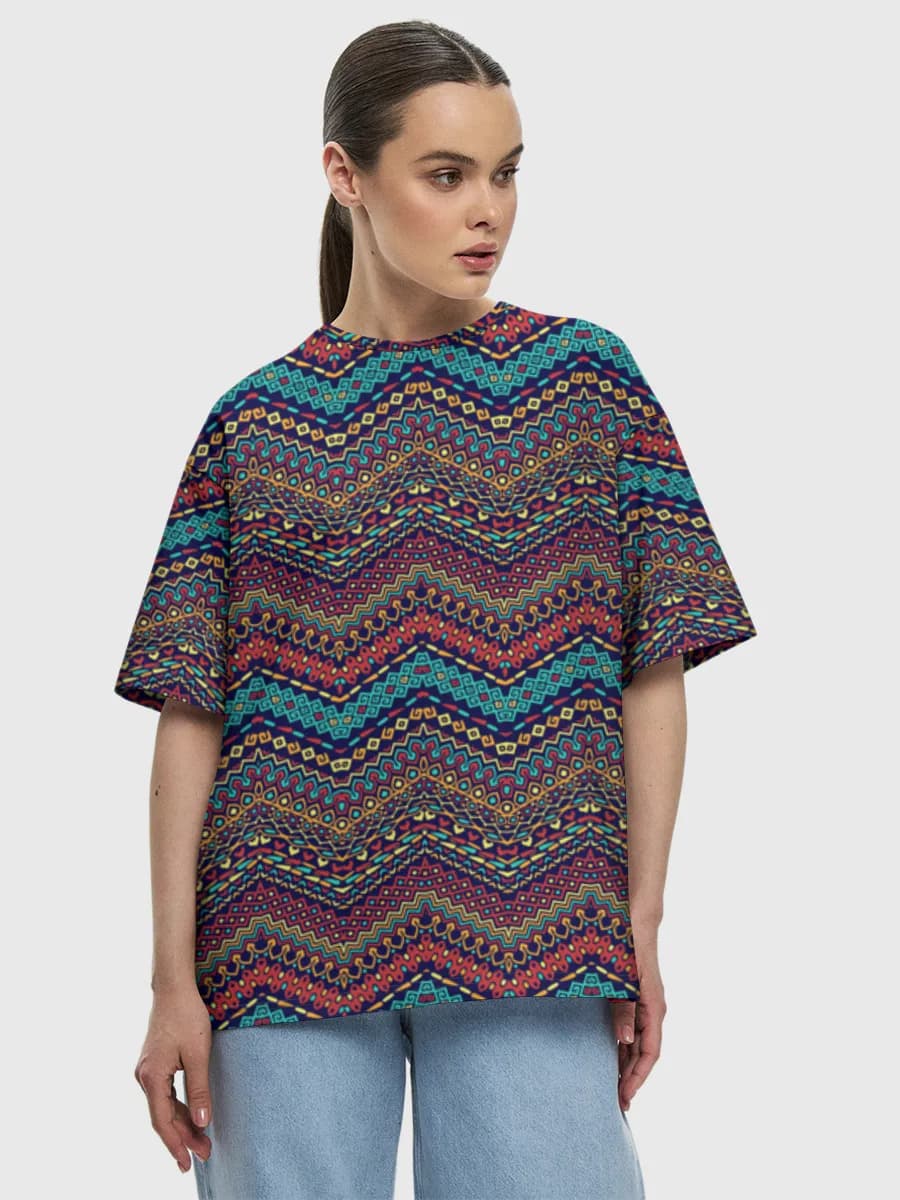 Women's oversized cotton T-shirt