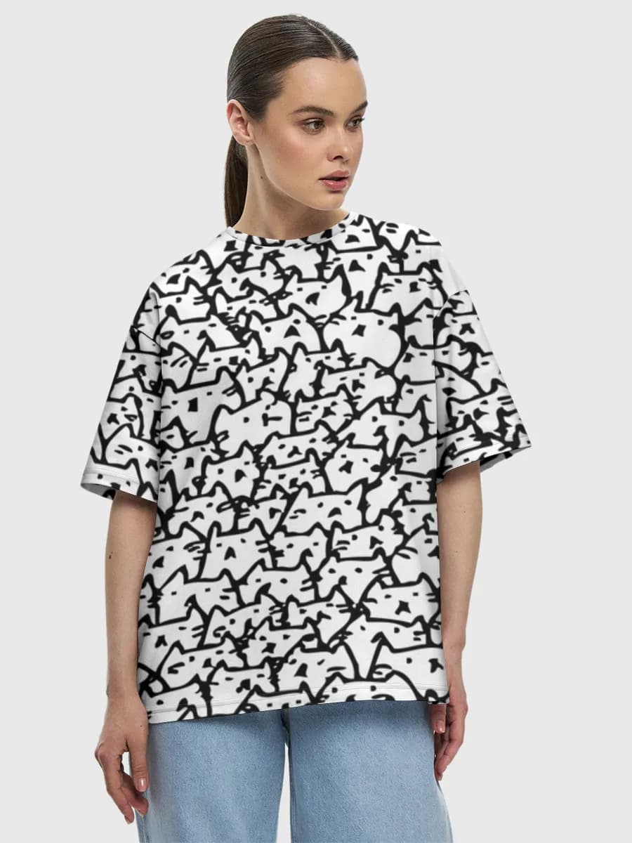 Women's oversized cotton T-shirt
