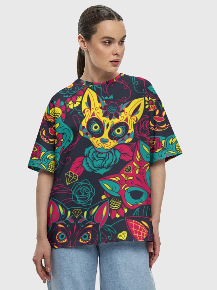 Women's oversized cotton T-shirt