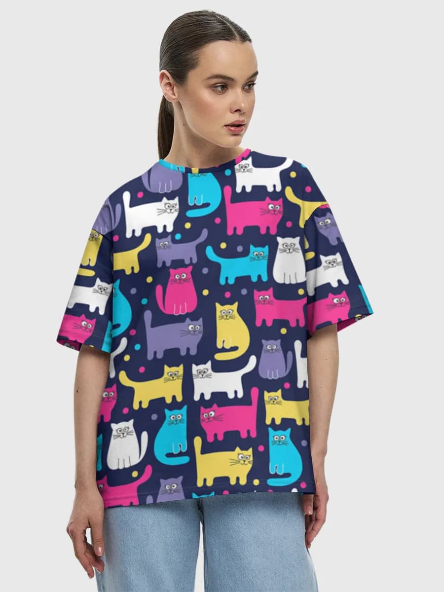 Women's oversized cotton T-shirt