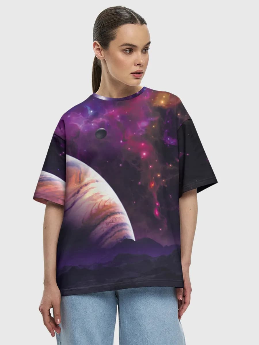 Women's oversized cotton T-shirt