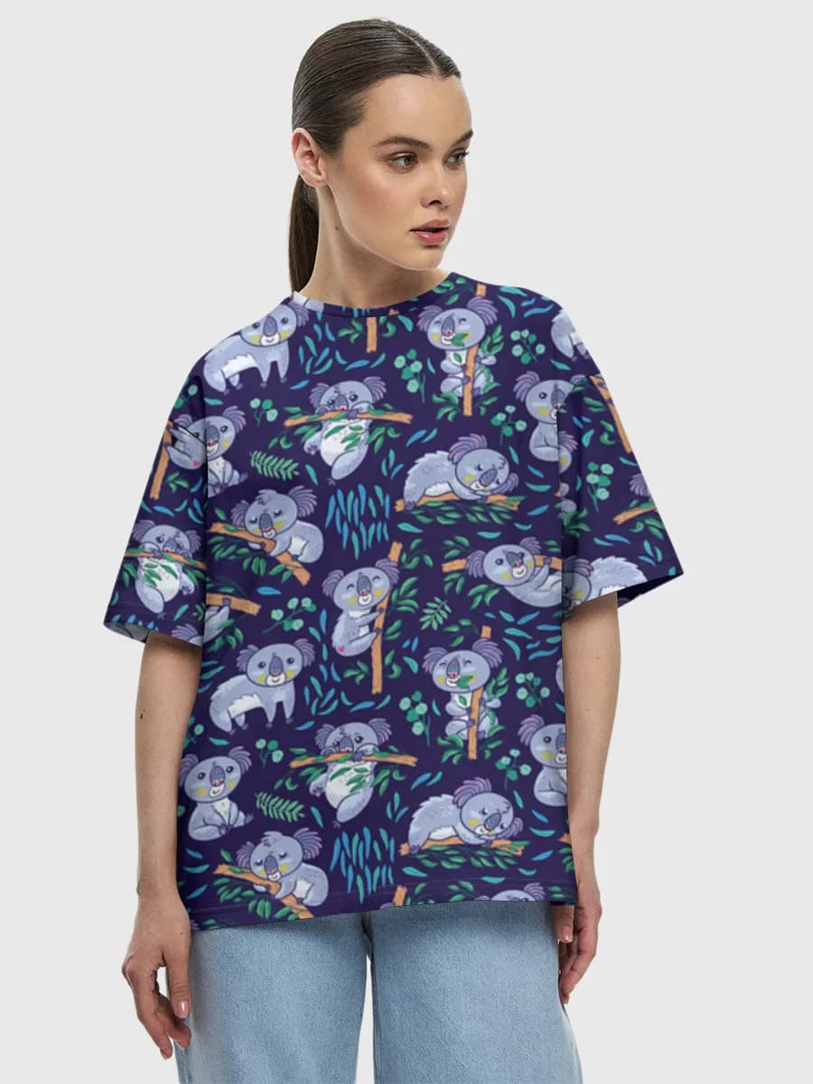 Women's oversized cotton T-shirt