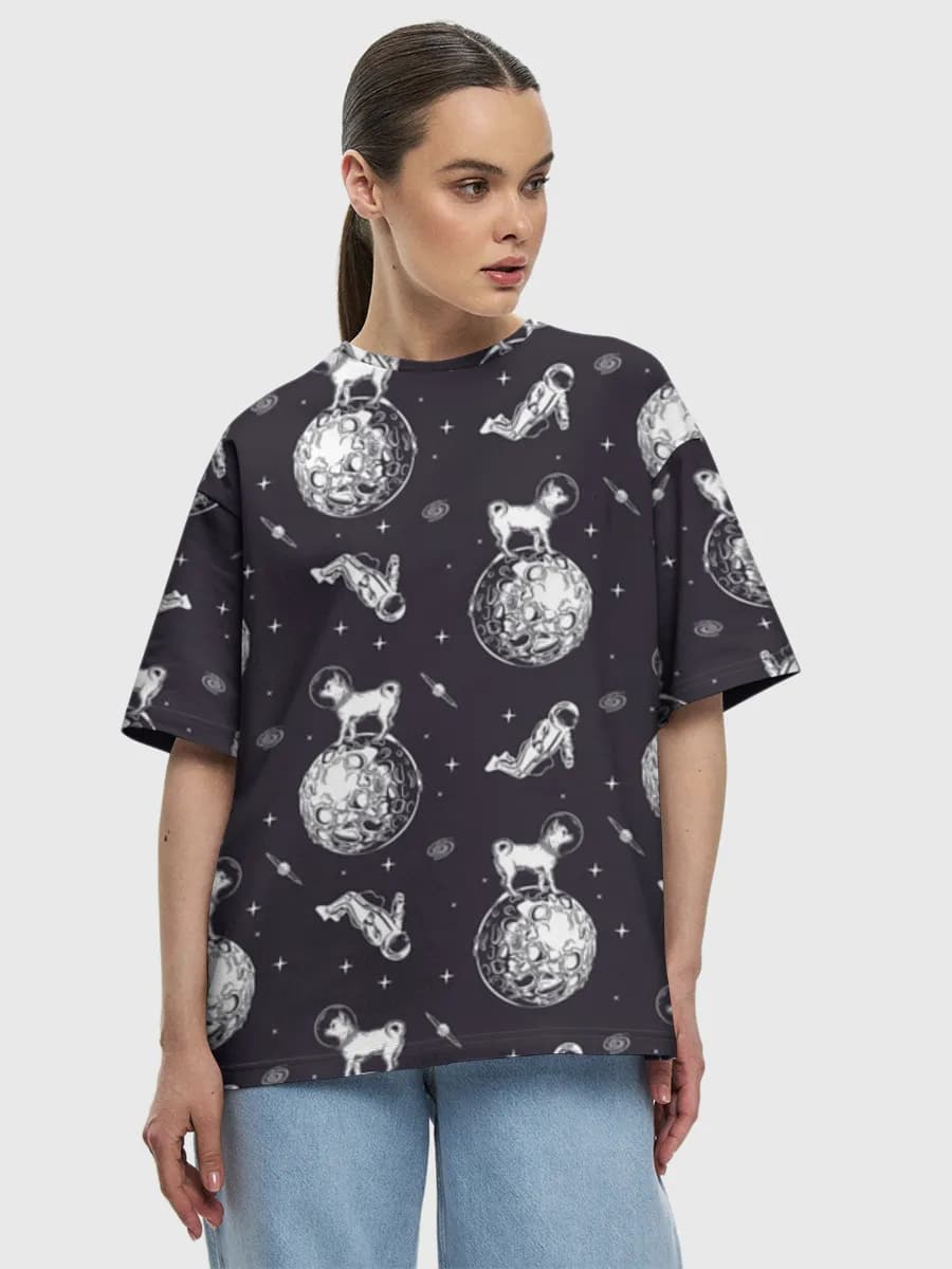 Women's oversized cotton T-shirt