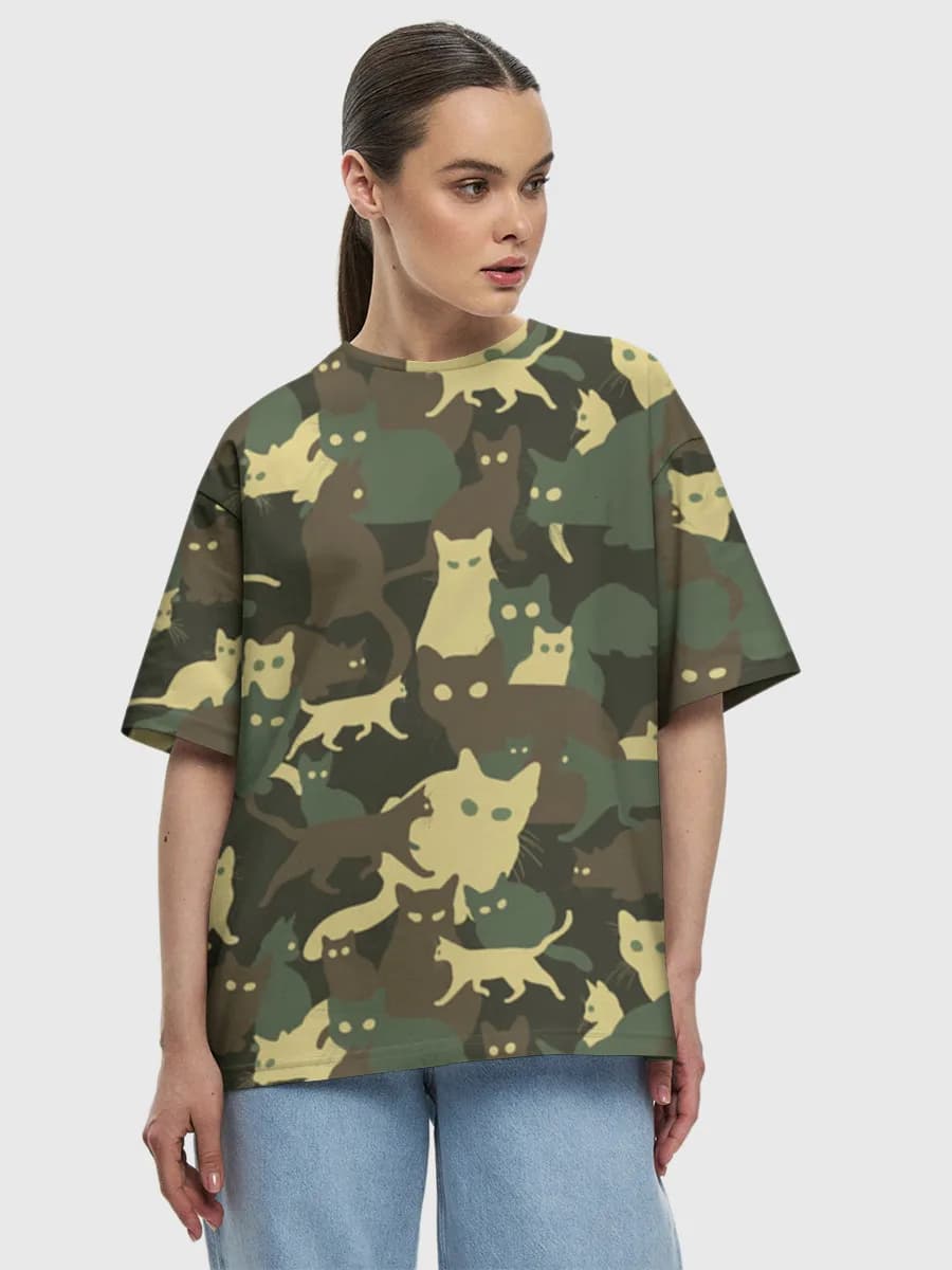 Women's oversized cotton T-shirt