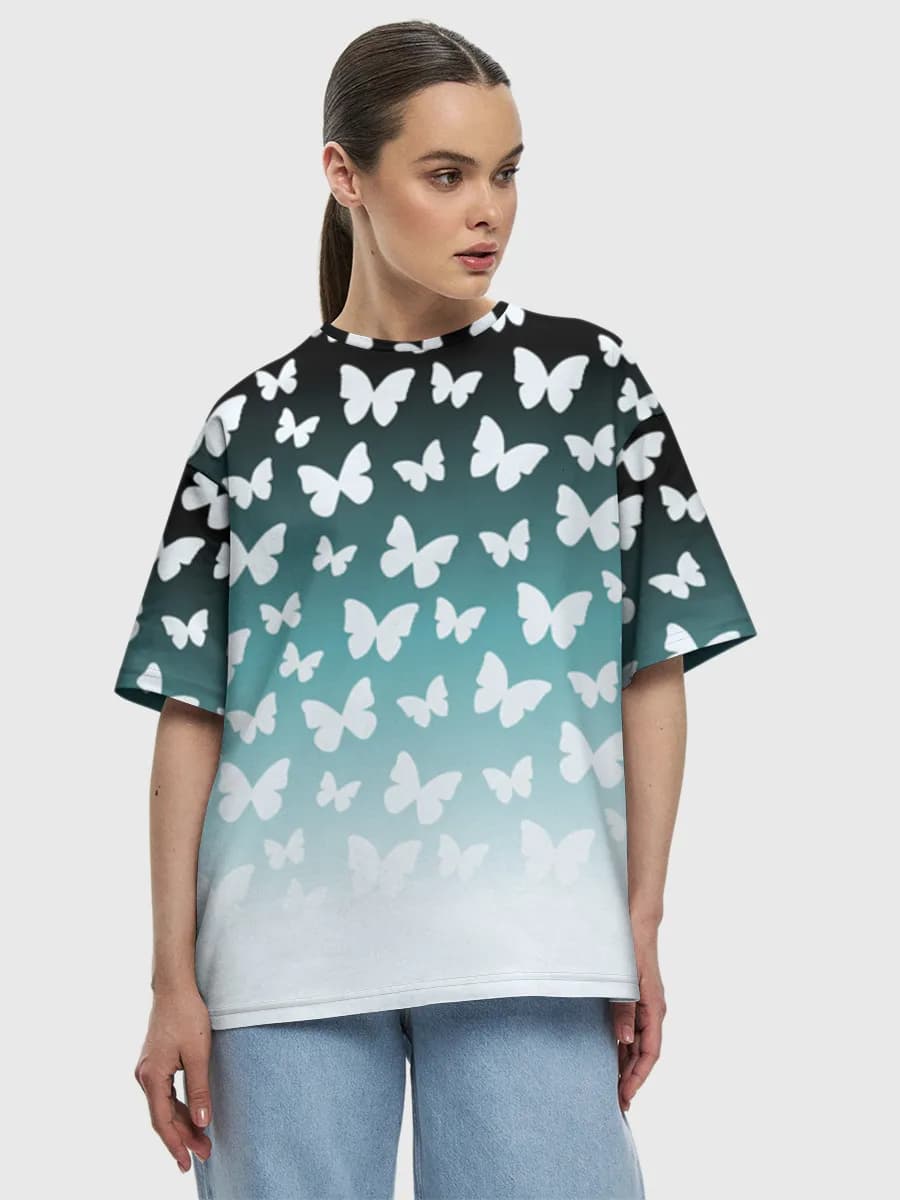 Women's oversized cotton T-shirt