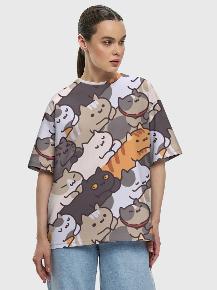 Women's oversized cotton T-shirt