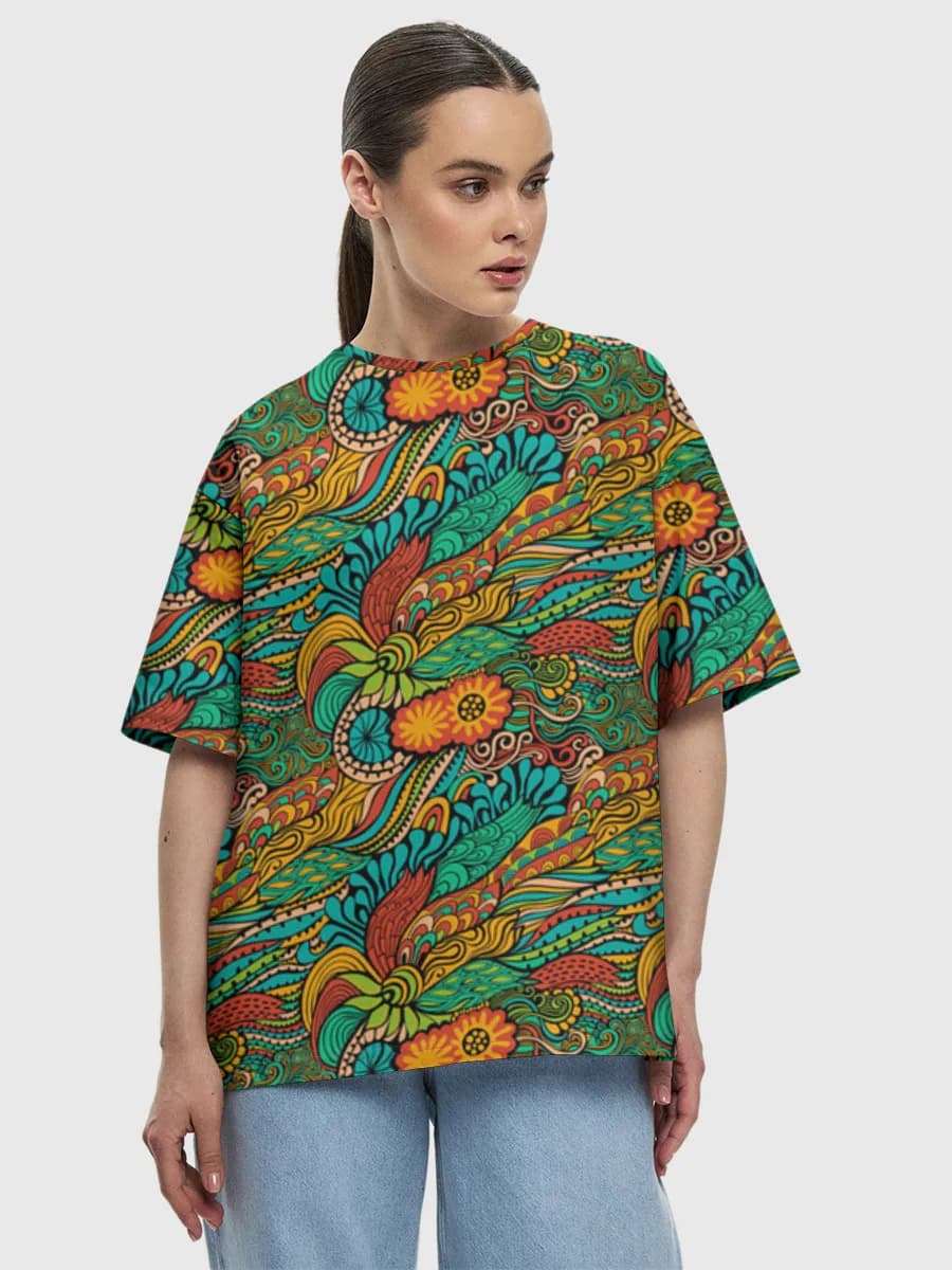 Women's oversized cotton T-shirt