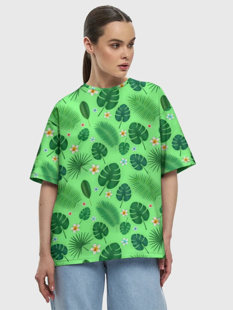 Women's oversized cotton T-shirt